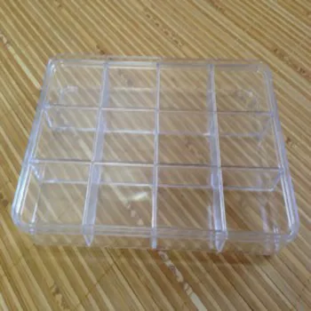 Multi-funkcija Skaidraus Plastiko Dėžutė Tirštėti Tipo Papuošalai Elektroninių Komponentų 12 Tinklelis, Sandėliavimo Dėžės, Dėžės