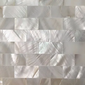 Mūrinis Vaiskiai Balta motina pearl Shell mozaikos plytelių,vonios, dušo bathtube 