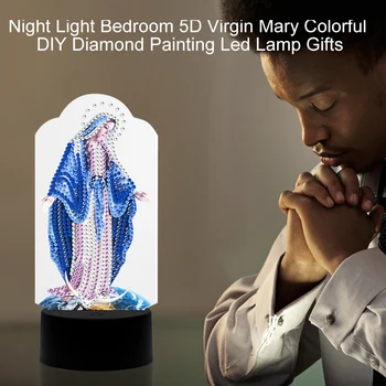 Naktį Šviesa Įrankiai, Namų Dekoro 5D Miegamasis Dovanos USB Modeliavimo Diamond Tapybos Led Lempa, 