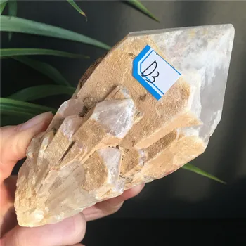 Natūralus Kristalinis Kvarcas, Žalias Grupių Gydymo Reiki Akmens Taško Pavyzdys Namų Dekoro Minerales