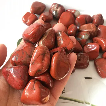 Natūralus raudonasis Jaspis būgniniai akmens Dalelių, Gydomųjų Egzempliorių feng shui