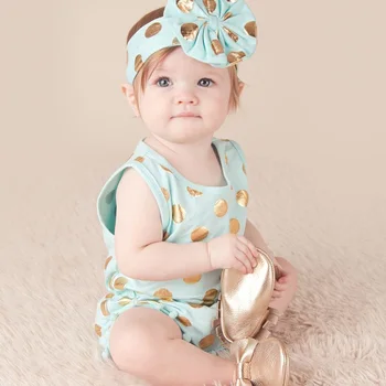Naujagimio drabužiai Princesė Naujas vasaros kūdikių, mergaičių Drabužiai Dot lankelis Kutas 1-asis gimtadienis Drabužių bodysuits kūdikiams
