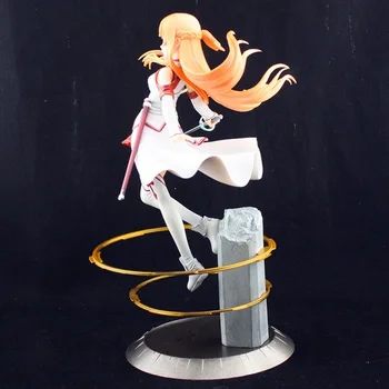 Naujas 21.5 cm Yuki Asuna Kardas Meno Internete Animacija Veiksmų Skaičius, PVC Modelis Žaislas, Lėlė Dovanų Kolekcija Nemokamas Pristatymas