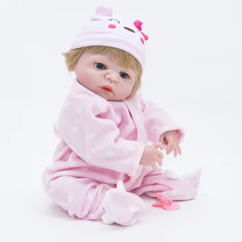 Naujas Atvykimo 55cm Atgimsta Kūdikių Lėlės Tikroviška Visą Vinilo Žaislai Bebe Atgimę Žaislai Mergaitėms Lėlės už 