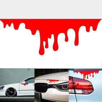 Naujas Dizainas Kraujo Kraujavimas Automobilių Lipdukai Atspindintis Automobilių Lipdukai, Galiniai Priekinių Žibintų Lipdukas Durų, Langų, Automobilių Kėbulo 1Pcs