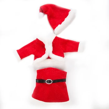 Naujas Kalėdų trijų dalių komplektas Lėlės Drabužiai Tinka 43cm baby Lėlės drabužiai atgimsta Lėlės Priedai