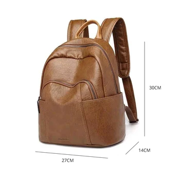 Naujas mados PU paauglys mergaičių kuprinės aukštos kokybės moterų, mokyklos pečių krepšiai, didelės talpos minkštas kuprinė subtilus kelionės krepšys