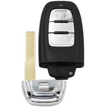 Naujas Pakaitinis Black 3 Mygtuką Smart Nuotolinio valdymo Raktai automobiliams FOB Atveju Audi A3 A4 A5 A6 Q5 Q8 S4 S5 Su Pūko Ašmenys Aukštos qualit