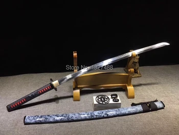 Naujas Stilius Geležies Jungiamosios Detalės Japonijos Samurajų Kardas Katana T10 Anglinio Plieno, Molio Grūdintas Nekilnojamojo Hamon Full Tang Peilis Aštrus Mūšį Pasirengę