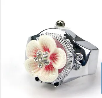 Naujas žiedas žiūrėti kūrybos gėlių elektroninių žiūrėti žiedas dizaino derinys