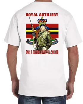 Naujausias 2018 Vyrų T-Shirt Mados O-Neck T Shirt Karališkosios Artilerijos T-Shirt Ar Palaidinukė Ra T shirt Britų Armijos Tee marškinėliai