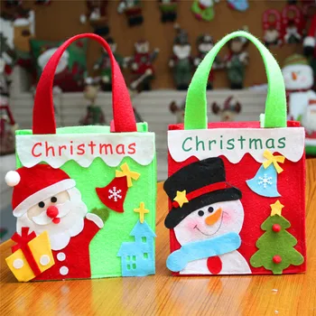 Naujųjų Metų Kalėdų Dovanos, Kalėdų Senelis, Senis Besmegenis Saldainių Krepšiai Hangable Pouch Handbag Linksmų Kalėdų Laikymo Paketas Konteinerių Organizatorius