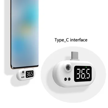 Ne-susisiekite su Infraraudonųjų spindulių Termometras Telefono USB OTG Žmogaus/Objekto Temperatūra Prietaiso Tipas-C/Android/iOS sąsajos Neprivaloma