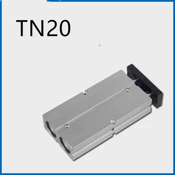 Nemokamas pristatymas Aliuminio lydinio Dvigubos ašies dvigubo Cilindro rod Cilindrų DA tipo TN20 serijos Pagimdė 10mm insulto 10mm-200mm