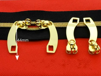 Nemokamas pristatymas NAUJOS 8# Aukso nailono užtrauktukas 5 metrų+ 4 slankmačiai su rakto skylutę užtrauktukas už išskirtinį bagažo krepšiai, drabužių priedai