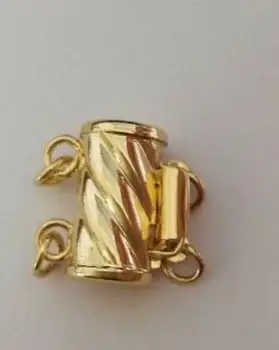 Nemokamas pristatymas Noble jewelry nuostabios 10-11MM pietų jūrų geltonos spalvos PERLŲ VĖRINĮ