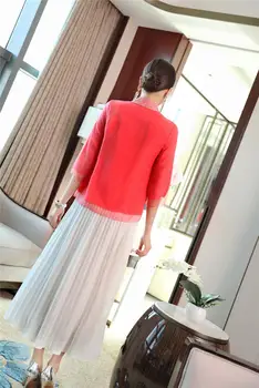 Nemokamas pristatymas vasarą originalaus dizaino Han stiliaus Kinijos Išsiuvinėti atkarpoje cheongsam stiliaus striukė outwear moterims