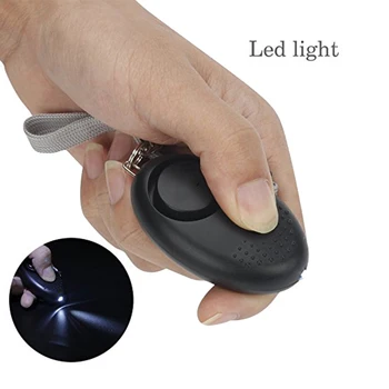 Nešiojamų Avarinis Asmens Apsaugos Signalizacijos savigynos Decibelų Su LED Šviesos Saugos Key Chain Pedantas Anti-rapsų Anti-Attack