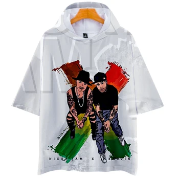 Nicky uogiene 3D Atspausdintas Gobtuvu marškinėliai Moterims/Vyrams Mados Vasaros trumpomis Rankovėmis Marškinėlius Karšto Pardavimo Drabužių Streetwear