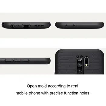 Nillkin už Xiaomi Redmi 9 Byloje Super Matinio Shield Ultra-Plonas Sunku Matinė Apsauginė Galinio Dangtelio Xiaomi Redmi 9 Telefono dėklas