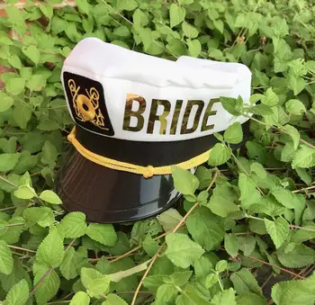 Nustatyti 7 vestuvių bridesmaid Jūrmylių sailor nuotaka skrybėlės marina Kapitonai skrybėlės kruizinių Bachelorette gimtadienio Leidžia Gauti Nauti KEPURĖS