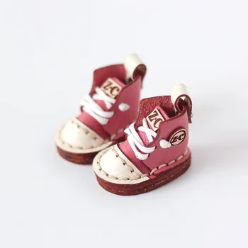 Ob11 kūdikių bateliai italų rankų darbo odiniai batai 1/12 BJD body9 paprasto TGS lėlės batai