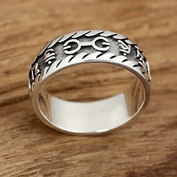 Originalaus dizaino Tailando sidabro nr. apdaila atidarymo reguliuojamas žiedo dizaineris drožyba procesas bauda žavesio moterų prekės papuošalai