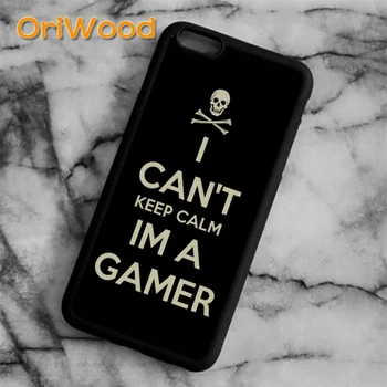 OriWood aš negaliu išlikti Ramiai MP Gamer Case cover for iPhone 6s 7 8 plus X XR XS 11 12 pro max 