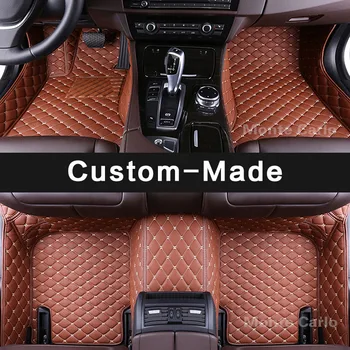 Pasirinktinis tilptų automobilio grindų kilimėliai Infiniti EX QX50 EX25 EX30D EX35 EX37 3D automobilių stiliaus odos aksesuarų, kilimų įdėklai kilimas (2007-)