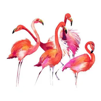 Patch Pleistrai Geležies Priedus Rožinis Flamingas 22CM Lipdukai Drabužius Šilumos Perdavimas Drabužiai, Aksesuarai, Mados Modelis Nemokamas Pristatymas