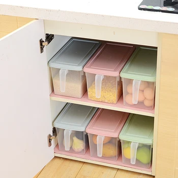 Permatomas Šaldytuvas talpinimo Laikymo Dėžutė Su Dangčiu Anti-kvapas Šaldytuve Lauke Vaisių Saugojimo Dėžutė Grūdai, Pupelės Saugojimo Dėžutė