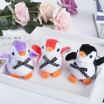 Pingvinas key chain gyvūnų lėlės pliušinis žaislas pakabukas lėlės keychain pliušinis berniukas, mergaitė, minkštas pakabukas minkštas kaip dovana vaikams