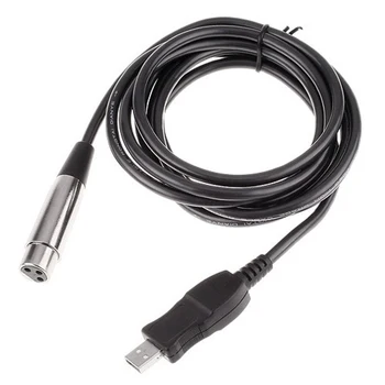 Populiariausi Pasiūlymai 3M USB Male, kad XLR Female Mikrofonas, USB MIC Link Cable Naujas
