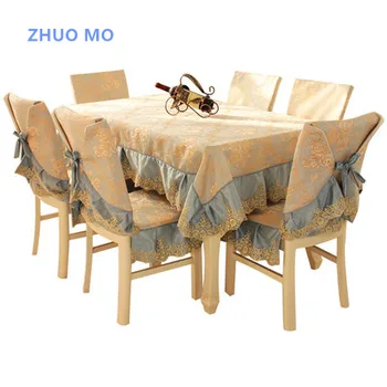 Prabanga Europos stalo medžiaga Apvalaus, Stačiakampio, kėdės apima valgomasis, kavos lentelė namų Puošybai staltiesės