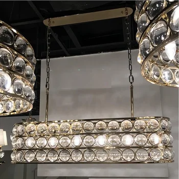 Prabangus aukso liustra išgaubtas veidrodis kristalų kambarį stačiakampio formos lempa šiuolaikinės dizaineris LED žibintai