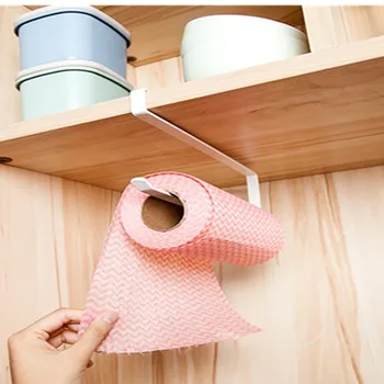 Praktinė Virtuvės tualetinio popieriaus ritinėlio rankšluostį stovo laikiklį kūrybos nr. Punch Kabineto Servetėlės Pakaba Kabintis Kino Saugojimo Spinta Durys