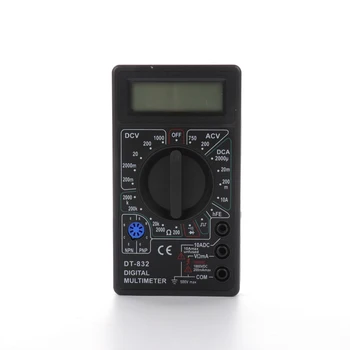 Profesinės 1Pcs DT-832 Mini Skaitmeninis LCD Voltmeter Ammeter Ohm Testeris Multimetras Profesinės Dabartinės Rezistorius Elektros Testeris