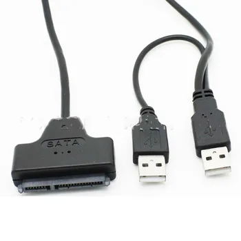 Profesinės USB 2.0 prie SATA 22Pin Laidas 2,5 colių HDD Kietąjį Diską, Plug and Play XXM