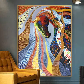 Ranka-dažytos Aukštos Kokybės arklių Aliejaus Tapybai Reprodukcijai Gustav Klimt Naftos Tapyba ant drobės, sienos meno garsiąją nuotrauką