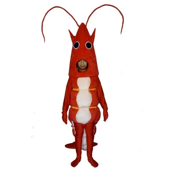Raudona Omarų Talismanas Cosplay Kostiumų Komplektus Suaugusiųjų Dydžio Krevečių Animacinių filmų Talismanas kostiumų Karnavalas Festivalis Komercinės Suknelė
