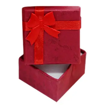 Raudonų Žiedų Dėžutė,Auskarai, Pakabukas Langas Pakuotę Dovanų Dėžutėje bižuterijos Dėžutę 4*4*3.2 cm