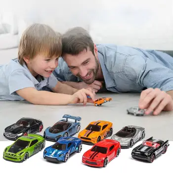 RCtown 5VNT 1:64 Imituojamas Vaikų Žaislas Multi-Stiliaus Ridenimas Lydinio Mini Automobilio Modelį