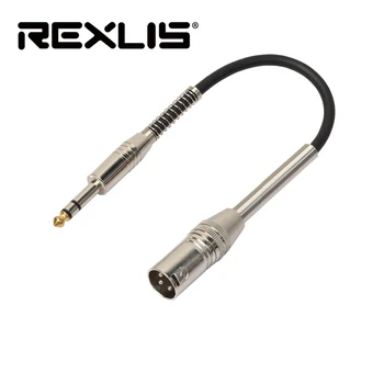 REXLIS 30cm 6.5 mm Stereo Jack Male, kad XLR Male Mikrofonas Maišytuvas Konverteris Audio Kabelis