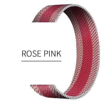 Rose Pink/Red Milano Linijos Juosta 40mm, iwatch bandSE 6 5 444mm Moterų' s Apyrankę Mergina Apyrankė 