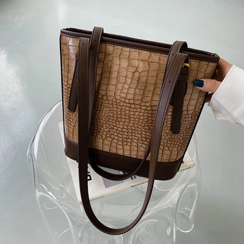 Rudenį, žiemą tekstūros derliaus kibirą mažas maišelis 2021 nauja mada web įžymybė paprasta pečių maišą moterų krepšys, universalus rankinės