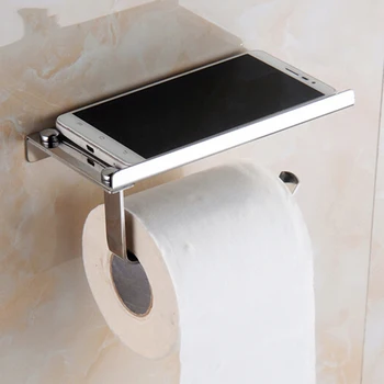Rulono tualetinio popieriaus laikiklis su Telefonu, lentynos, Vonios kambario šviestuvas, Nerūdijančio Plieno prie sienos montuojamas virtuvėje, vonios aksesuarai