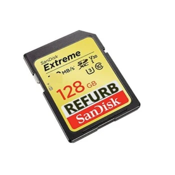 SanDisk Atminties Kortelė, SDXC Extreme SD Kortelę 128GB C10 U3 V30 90MB/s Flash Kortelės Refurb Didmeninės Kainos