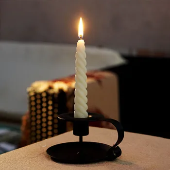 Senovinių Klasikinių Atrodo Siaurėjantys Žvakidė Turėtojas Paprasta Retro Stiliaus Žvakidės Geležies Europos Žvakidė Stovėti Žvakių Laikiklis