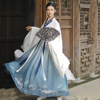 Senovės Kinų Kostiumas Pasakos Moteris Cosplay Hanfu Suknelė Retro Tango Kostiumas Song Dinastijos Princesė Kostiumas Liaudies Šokių Drabužius DN6366