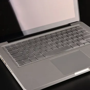 Silikoninis Klaviatūros Viršelis Raštas Odos Apple Macbook Pro 15 Air 13 Jutiklinis Baras Minkšta Klaviatūra Skaidrus Atveju